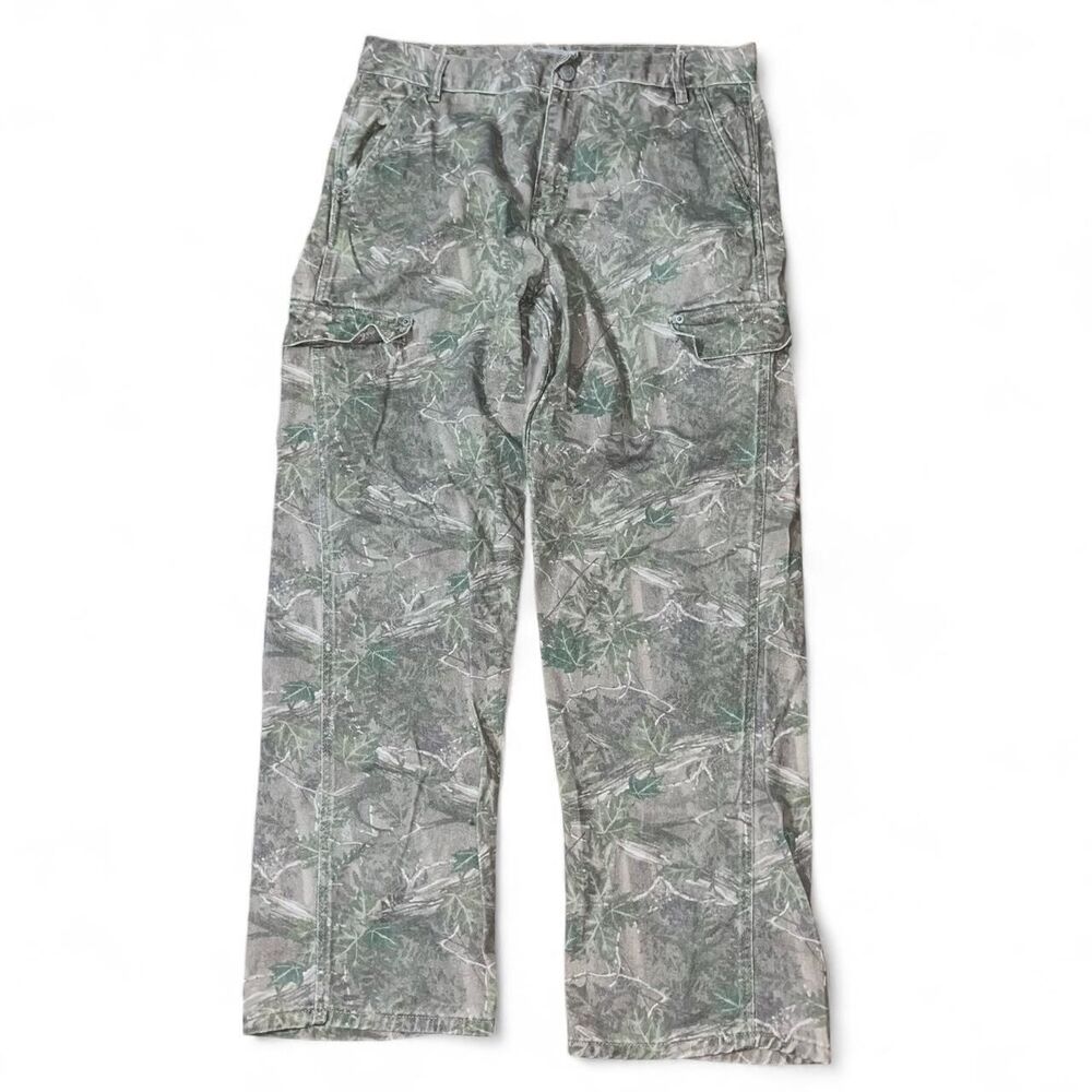 Pacsun Men's Green Woods Camo Baggy Cargo Pants SZ 34"